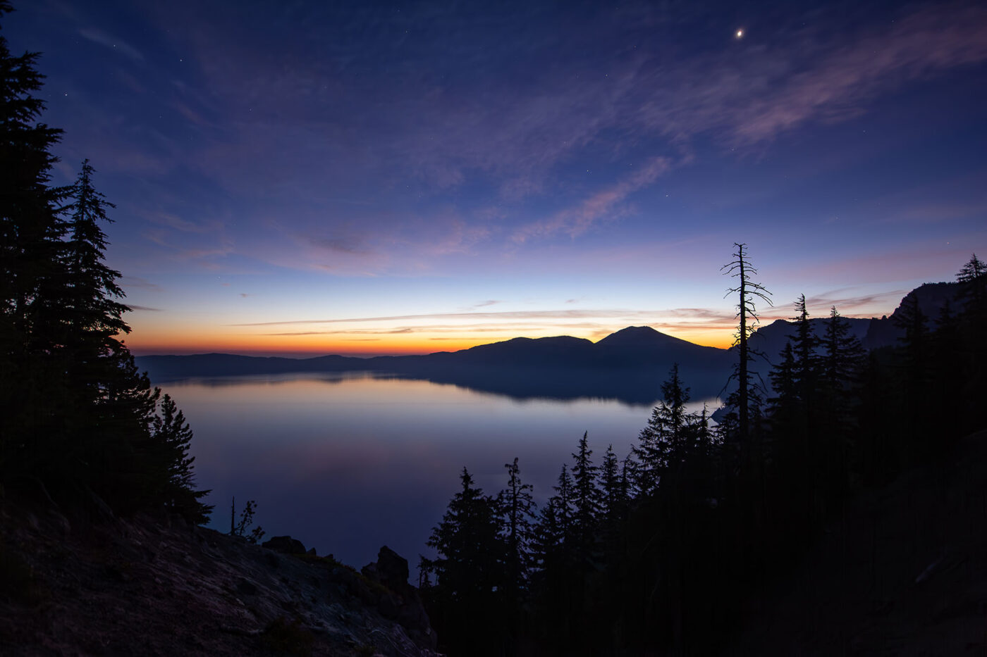 Dawns Early Light at Crater Lake - © Rick Linkous.