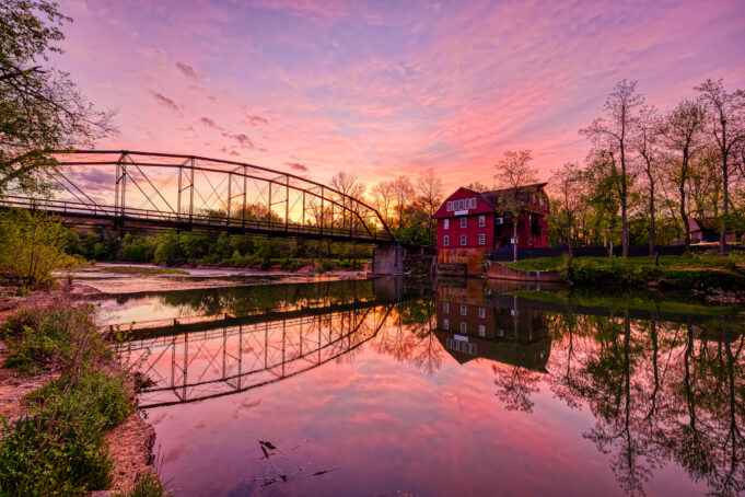 First Place | Sunrise at War Eagle Mill by Mickey Arlow